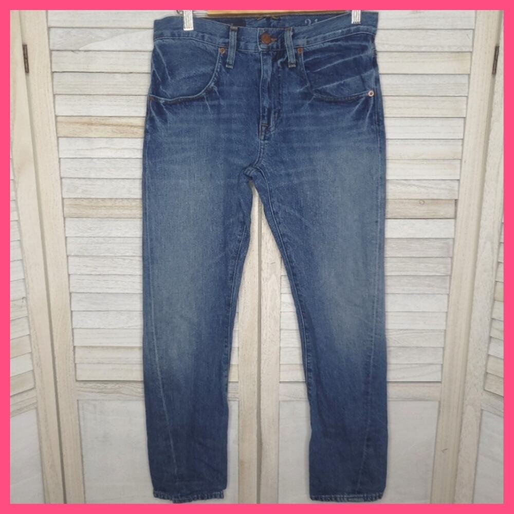 💛3/$15 J. Crew Indigo Boyfriend Jeans Womens 24 Regular Blue 0 2 30X29 6 8